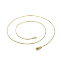 Elegant gold stainless steel snake chain necklace for women featuring a lobster clasp closure - 500mm x 1mm / Gold
