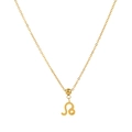Goldene Edelstahlkette mit Löwe-Sternzeichenanhänger und minimalistischer Gliederkette - Löwe (Nur Anhänger)