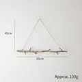 Minimalist 50cm wooden branch wall hanging decor for Christmas DIY festival ornaments - 50cm Single Branch Model