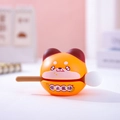 Cute Shiba Inu hamburger burger desk ornament with small mallet and anxiety relief feature - 3043 Fox Wood Fish