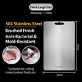 Extra large 304 stainless steel cutting board 39x28cm with 1.7mm thickness - 39*28cm/SUS304