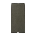 Deep olive green knitted long skirt with side slit detail shown in flat lay position - S / Skirt