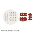Mini fence silicone mold for DIY fondant cake decorations with 3cm product size - Fence B229 / Gray