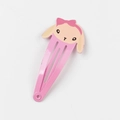 Pink BB clip for girls featuring a cute cartoon rabbit design with a small pink bow - Pink Sheep