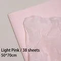 Pearlescent 50x70cm light pink tissue paper for flower gift wrapping 38 sheets - Authentic Watercolor Prints 50*70 Cm / 38 Sheets; Better Wholesale Price For Whole Boxes.