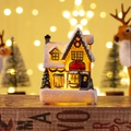 Leuchtendes Weihnachts-Süßwarenladen-Haus mit warmem LED-Licht und glitzerndem Kunstschnee - Modell B Leuchthaus (Candy Shop)