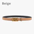 Ceinture femme en cuir jaune terre à grain litchi avec boucle métallique dorée - 105cm / Jaune Terre