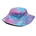 Μπλε και μοβ tie-dye βαμβακερό καπέλο bucket για εξωτερική προστασία από τον ήλιο - M / Μπλε Μωβ Tie-Dye(4#)