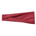 Elastic burgundy yoga headband in soft cotton fabric for fitness and running - Dark Red