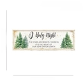 Detailed size specifications for the Christmas wooden wall plaque measuring 40x15cm - O Holy Night