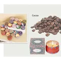 Candela profumata al cacao in latta mandala vintage con scatola regalo abbinata - Cacao Confezione Regalo