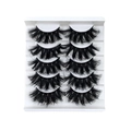 5 pairs of voluminous curly faux mink eyelashes in a white storage tray - 88 (5 Pairs White Tray)