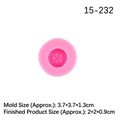 Pink silicone fondant mold featuring trophy and racing wheel gear shape for DIY baking - No.1 Pink (15-232)