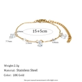 Zirkon Quaste Armband - Gold