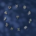 Set of 12 Zodiac sign charms in S925 silver with cubic zirconia on starry background - Full Set of 12 Zodiac Charms