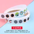 Colorful cartoon monster eye stickers roll with 5 styles for DIY crafts 1000pcs - Monster Eyes / 1000 Pieces/Pack