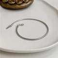 Bracciale a serpente in argento sterling S925 con finitura lucida minimalista - Argento / 16CM (3SL43)