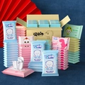 Mini lingettes portables pour bébé avec motifs d'ours et de dinosaures, pack de 10 - Mélange Aléatoire / 10 Pièces