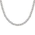 Mehrlagige silberne geflochtene Schlangenkette Halskette aus robustem Titanstahl - Kleine Silber Geflochtene Halskette