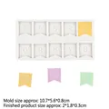 Silicone number flag mold for cake decorating with colorful fondant numeric flags - 1# Number (0-9) / Gray