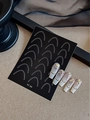 Christmas nail art stickers YT 54 featuring white arc lines on pink gradient manicure - French Style (YT54)
