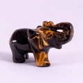 Tiger eye stone elephant figurine carved from semi-precious gemstone with fine texture - Tiger Eye Stone Bracelet