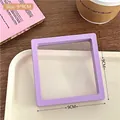 Purple 9x9cm square PE film jewelry display box with elastic anti-oxidation membrane - 9*9cm / Purple