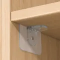 Soporte autoadhesivo transparente fuerte para estantes de armarios de madera - Soporte de Estante Pequeño 6*6cm (Adhesivo Acrílico Grueso)