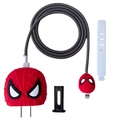 Spider-Man themed charger protector set for iPhone 18W/20W featuring red mask design - Spiderman / Five-Piece Set