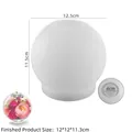 Spherical silicone mold for resin casting with 12cm finished size for DIY candle holders - Round Ball - Large