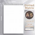 A5 dot grid coil notebook with durable PP cover and 80 sheets of high quality paper - Dot Grid / A5 / Top-flip