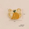Clip per l'orecchio a forma di banana in rame dorato con dettagli in smalto colorato - Stile Banana (2# Banana Singola)