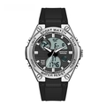 Sanda 6008 sport watch in black and silver featuring dual analog-digital display - 6067 Black Silver Women's