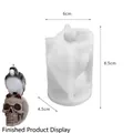 Molde silicona para cuervo sobre calavera Halloween, artesanía resina DIY, altura 8,5cm - Cuervo en calavera