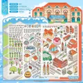 Miniature Qingdao 3D landscape sticker set with PET material and seaside city theme - Qingdao Seaside