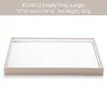 Champagne gold large jewelry display tray with white lining, dimensions 35x24x3cm - Champagne Beige Large Double-sided Flat Tray