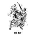 Waterproof temporary tattoo sticker with black and white sketch of ancient warrior TH-459 - Th-459 / 210*148mm