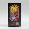 Klassisches Tarot-Kartendeck in schwarzer Box mit goldenem Sonnenmuster für Sammler - Klassischer kleiner Reiter (Spanische Ausgabe)