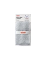Imakara antibacteriële grijs gestreepte exfoliërende rugscrubber van 24x103cm - Grijs/Wit
