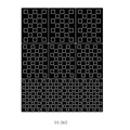 Japanese style heart and butterfly nail sticker in white geometric pattern H-365 - H365# Geometric Squares