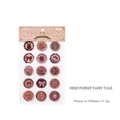 Deep Forest Fairy Tale 3D wax seal stickers featuring forest animals and plants - Deep Forest Fairy Tale