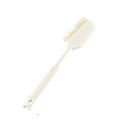 Spatola e pennello da cucina 2-in-1 in silicone beige resistente al calore per cucinare - Spazzola Raschietto Bianca