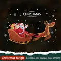 Christmas Santa Claus sleigh and reindeer double-sided window stickers measuring 82x56cm - Christmas Sleigh (XL6122)