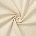 Detailed close-up of cream cotton blend fabric showing soft spiral texture and weave - S / Apricot/100% Cotton