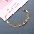 Eleganteres goldenes Schmetterlings-Netzarmband aus Titanstahl mit Hummerverschluss - Gold - Schmetterling Uhrenstil Armband