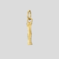 Pendentif en acier inoxydable doré avec texture écorce naturelle pour bijoux - Or-I