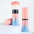 Pink and blue gradient cat paw retractable blush brush with soft fiber bristles - Small Pink Gradient RANCAI