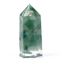 Handmade green crystal quartz resin pillar for yoga meditation and energy healing - Aventurine Jade