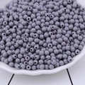 Bulk 4mm grey acrylic candy color beads for DIY bracelet and clothing accessories - 10g/Pack (4mm, Hole 1mm) / Gray