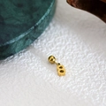 Adjustable golden necklace featuring a polished number 8 pendant in a minimalist style - Number Pendant (8) / Gold